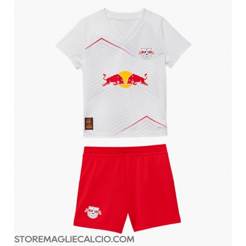 RB Leipzig Maglia Gara Casa Repliche 2025-26 Bambino Maniche Corte RB Leipzig Maglia Gara Casa Repliche 2025-26 Bambino Maniche Corte